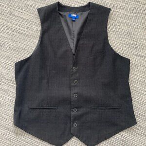 Apt. 9  Men's Black Button Down Vest/ Waistcoat Large